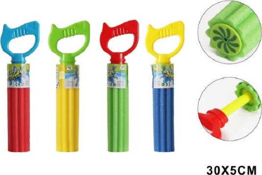 Pistola-Acqua-30x5cm-Tubo-Bambini-Schiuma-Gioco-Giardino-Piscina-Spiaggia-605478