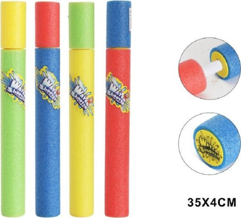 Pistola-Ad-Acqua-35x4-Cm-Tubo-Sparatutto-In-Schiuma-Gioco-Estivo-Spiaggia-605461