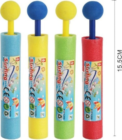 Pistola-Ad-Acqua-Tubo-15.5cm-Manico-A-Pomello-Bambini-Schiuma-Gioco-Estate-605464