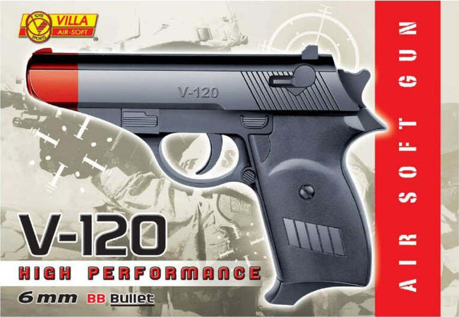 Pistola-Giocattolo-AIR-SOFT-V-120-Calibro-6-mm-Villa