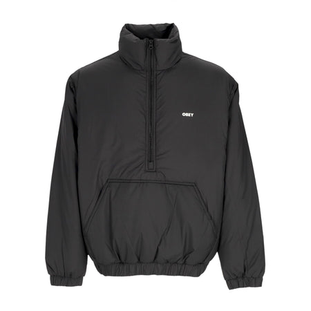 OBEY Piumino Anorak Uomo Studio Mock Neck Anorak Black da uomo