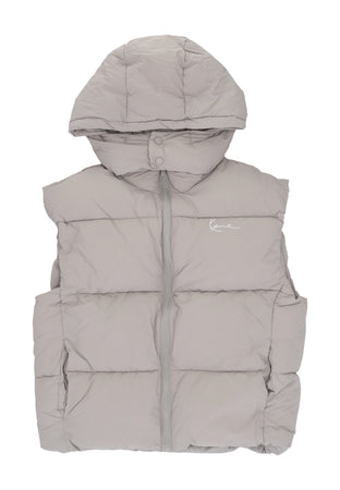 KARL KANI Piumino Smanicato Uomo Small Signature Puffer Vest Light Grey da uomo