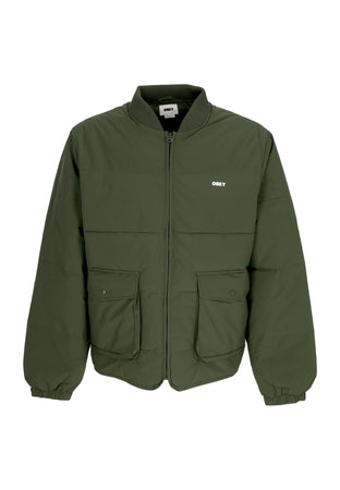 OBEY Piumino Uomo Charlie Jacket Kombu Green da uomo