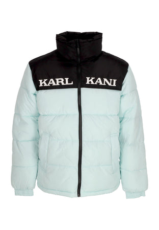 KARL KANI Piumino Uomo Retro Essential Puffer Jacket Light Blue da uomo