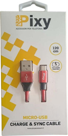 Pixy-Cavo-Micro-Usb-1.20mt-RED