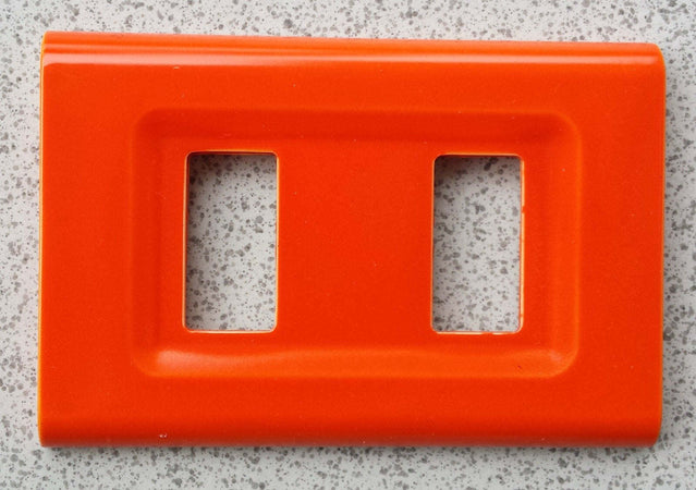 PLACCA ARANCIO IN ABS PER SCATOLE RETTANGOLARI SERIE ELITE