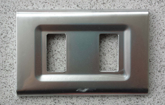PLACCA ARGENTO IN ABS PER SCATOLE RETTANGOLARI SERIE ELITE
