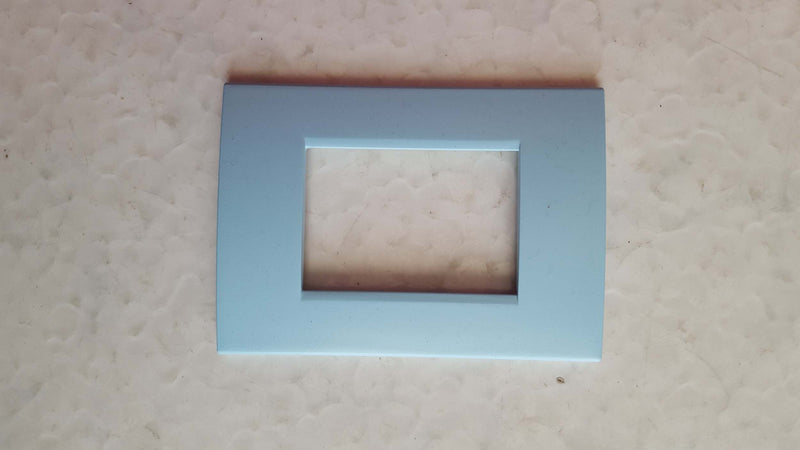 PLACCA AZZURRO POLVERE IN ABS PER SCATOLE RETTANGOLARI SERIE SOFT 2/3/4/7 POSTI