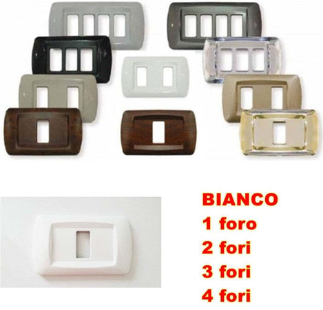 PLACCA BIANCA IN ABS PER SCATOLE RETTANGOLARI SERIE ECLIPSE