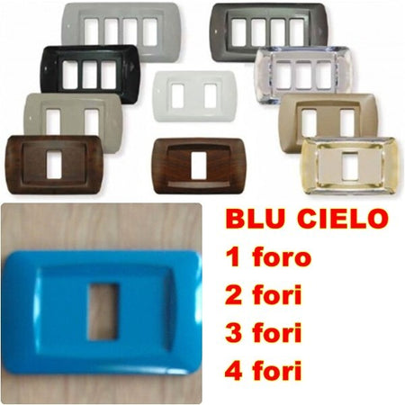 PLACCA BLU CIELO IN ABS PER SCATOLE RETTANGOLARI SERIE ECLIPSE