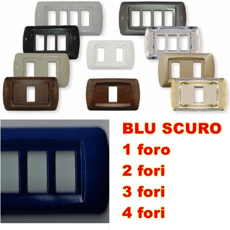 PLACCA BLU SCURO IN ABS PER SCATOLE RETTANGOLARI SERIE ECLIPSE