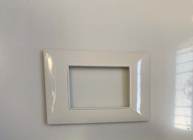 PLACCA COMPATIBILE VIMAR PLANA BIANCA C9903 PLACCHE ABS COPRINTERRUTTORI TASTO 3 4 7 PO