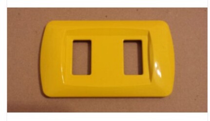 PLACCA GIALLA IN ABS PER SCATOLE RETTANGOLARI SERIE ECLIPSE