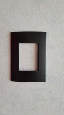 PLACCA NERO OPACO IN ABS PER SCATOLE RETTANGOLARI SERIE SOFT