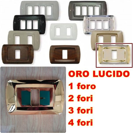 PLACCA ORO LUCIDO IN ABS PER SCATOLE RETTANGOLARI SERIE ECLIPSE
