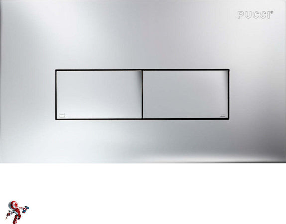 Placca-Pucci-eco-2-pulsanti-cromata-cod.-80130562