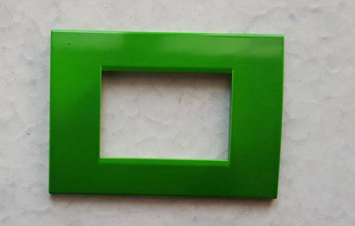 PLACCA VERDE CHIARO IN ABS PER SCATOLE RETTANGOLARI SERIE SOFT 2/3/4/7 POSTI