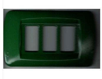 PLACCA VERDE IN ABS PER SCATOLE RETTANGOLARI SERIE ECLIPSE