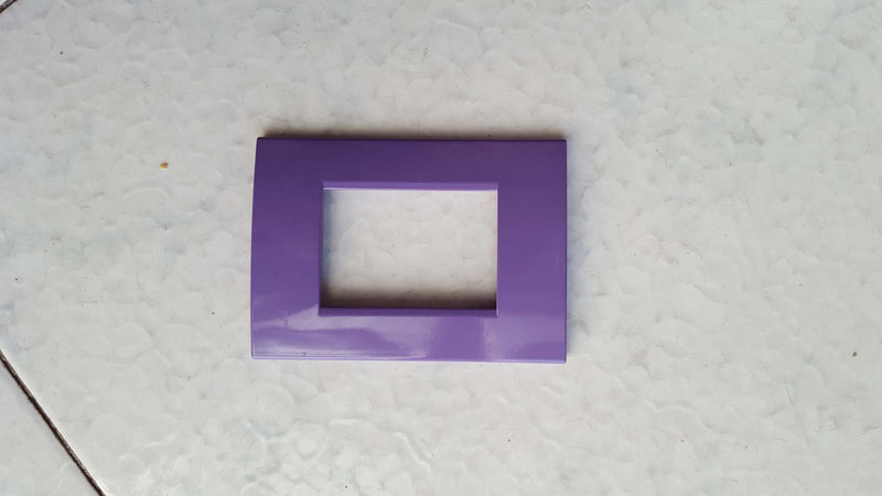 PLACCA VIOLA IN ABS PER SCATOLE RETTANGOLARI SERIE SOFT 2/3/4/7 POSTI