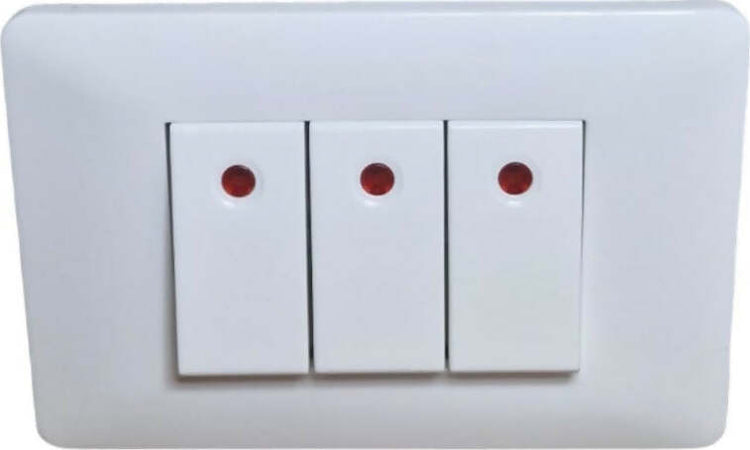 Placchetta-3-moduli-con-interruttori-singoli-e-spia-luminosa-y1-a304-installazione-a-incasso