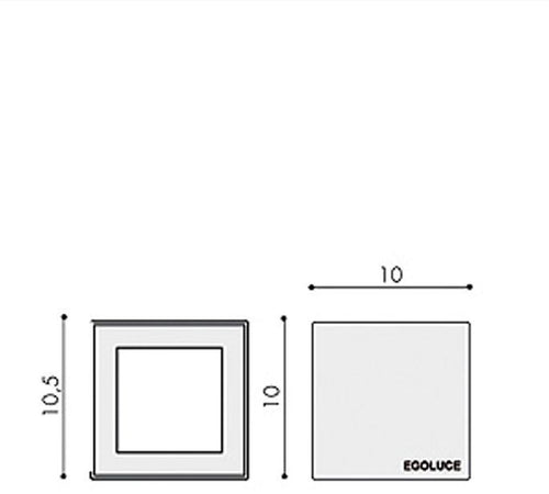 Plafone quadrata di Egoluce Alea h 10