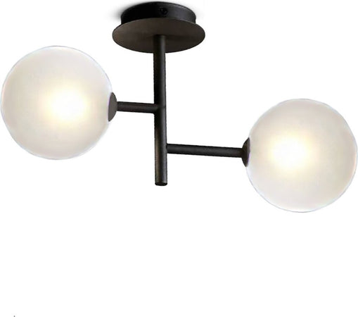 Plafoniera-applique-moderna-Illuminando-BOLLE-AP-2-NR-G9-LED-metallo-vetro-lampada-soffitto-parete