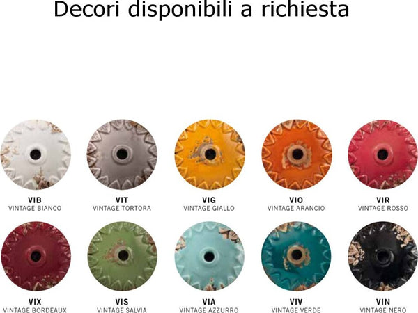 Plafoniera-ceramica-Ferroluce-Retrò-INDUSTRIAL-C1653-VIB-E27-LED-orientabile-lampada-soffitto-parete