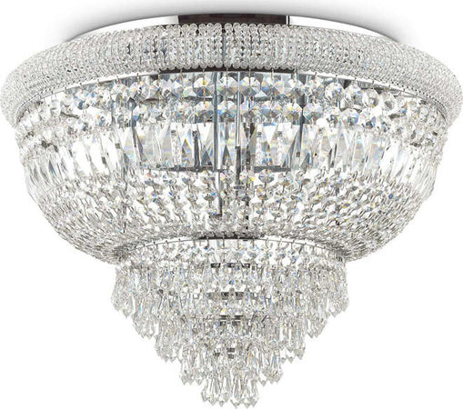 Plafoniera-Classica-Dubai-Metallo-Cristallo-Cromo-24-Luci-E14