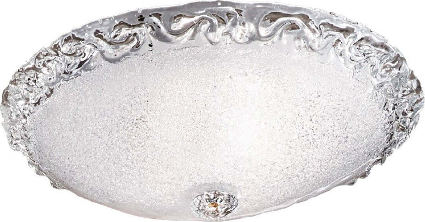 Plafoniera-classica-DUE-P-FROST-2699-PLG-E27-LED-vetro-graniglia-cristallo-lampada-soffitto