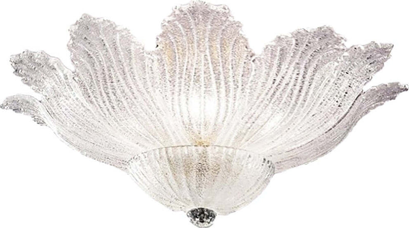 Plafoniera-classica-Due-P-illuminazione-2519-PLG-E14-LED-vetro-graniglia-lampada-soffitto