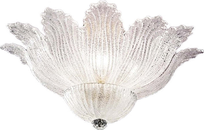 Plafoniera-classica-Due-P-illuminazione-2519-PLP-E14-LED-vetro-graniglia-lampada-soffitto