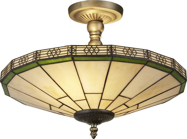 Plafoniera-Classica-New-York-Acciaio-Bronzo-Vetro-1-Luce-E14