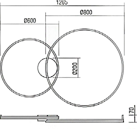 Plafoniera-classica-Redo-Group-ORBIT-80+60-LED-5632-LM-CCT-dimmerabile-lampada-soffitto