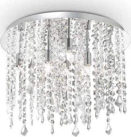 Plafoniera-Classica-Royal-Metallo-Cristallo-Cromo-8-Luci-G9-3W-3000K-Luce-Calda