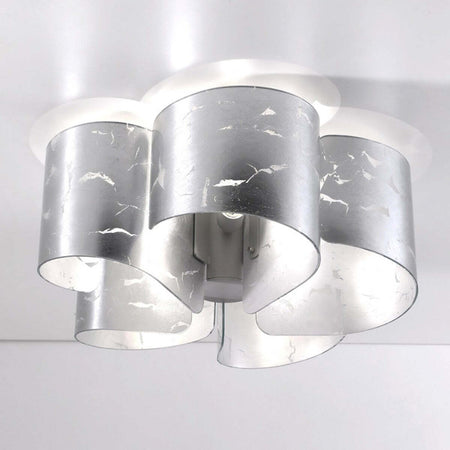 Plafoniera-classica-Selene-illuminazione-PAPIRO-0374-5-006-033-E27-LED-vetro-lampada-soffitto