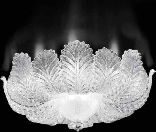 Plafoniera-classica-Sylcom-LOREDAN-1400-64-E27-E14-LED-vetro-graniglia-murano-lampada-soffitto