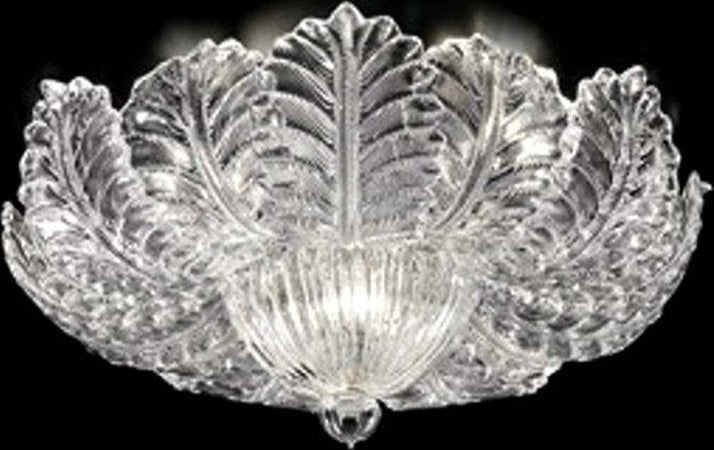 Plafoniera-classica-Sylcom-LOREDAN-1400-64-E27-E14-LED-vetro-graniglia-murano-lampada-soffitto