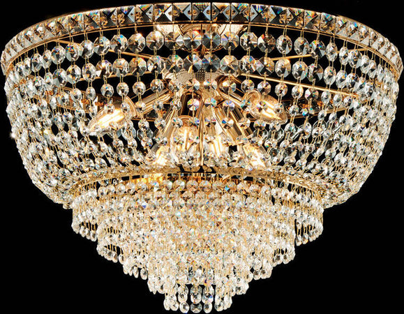 Plafoniera-Classica-Wagner-Oro-6-Luci-E14