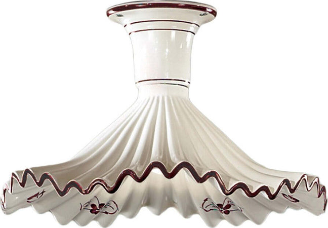 Plafoniera-classico-Due-P-illuminazione-ANNA-PL30-E27-LED-ceramica-lampada-soffitto