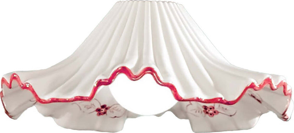 Plafoniera-classico-Due-P-illuminazione-ANNA-PL40-E27-LED-ceramica-lampada-soffitto