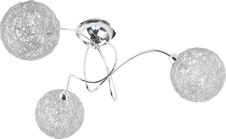 Plafoniera-Contemp-Willow-Metallo-Cromo-Diffusore-Alluminio-3-Luci-G9
