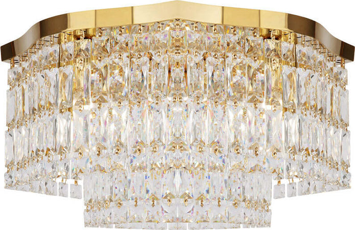Plafoniera-Contemporanea-Dune-Metallo-Oro-6-Luci