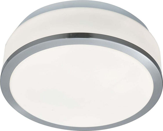 Plafoniera-Contemporanea-Formaggio-Acciaio-Argento-Vetro-Bianco-1-Luce-E27-23Cm