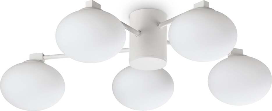 Plafoniera-Contemporanea-Hermes-Metallo-Bianco-5-Luci-G9-28W-3000K-Ip20