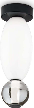 Plafoniera-Contemporanea-Lumiere-Metallo-Nero-Led-Integrato-18W-3000K-Ip20