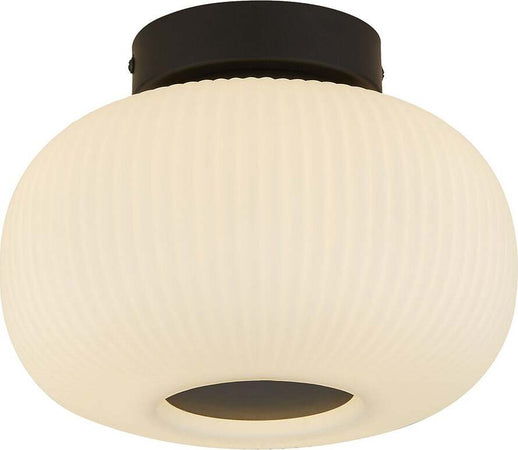 Plafoniera-Contemporanea-Lumina-Acciaio-Bianco-Vetro-Nero-1-Luce-E27