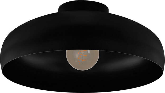 Plafoniera-Contemporanea-Mogano-1-Luce-Acciaio-Nero