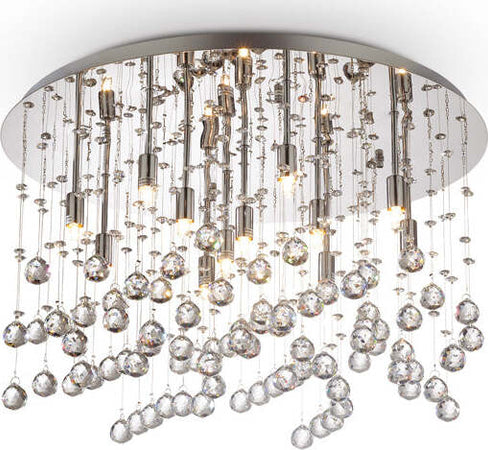 Plafoniera-Contemporanea-Moonlight-Metallo-Cristallo-Cromo-12-Luci-G9-3W-3000K