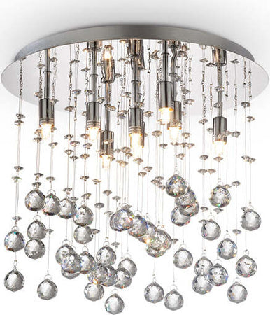 Plafoniera-Contemporanea-Moonlight-Metallo-Cristallo-Cromo-8-Luci-G9-3W-3000K