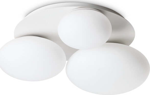 Plafoniera-Contemporanea-Ninfea-Metallo-Bianco-3-Luci-Gx53-9W-3000K-Luce-Calda